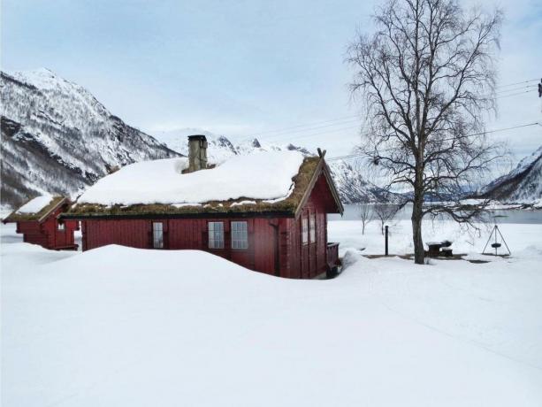 Bazen sadece İskandinavya'ya bir yere gitmek ve göl kenarında yalnız bir evde yaşamak istersiniz. Fotoğraf: Yandex. Resimler