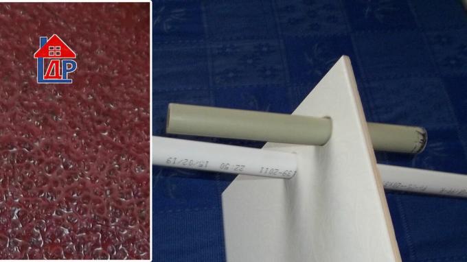 zımpara kağıdı ile yapılan fayans iki delik