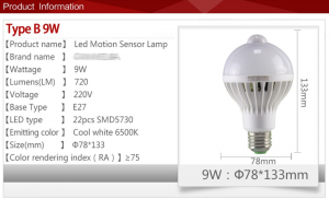 Hareket sensörü ile LED lamba: seçim yararları ve çalışma prensibi