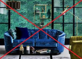 Kadife ev dekorasyon ve düzenleme iç kaçınılmalıdır 7 yaygın hatalardan