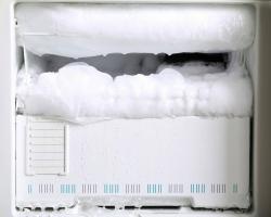 Buzdolabını buzunu çözer ne kadar çabuk: yarım saat ve silme