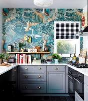 Nasıl mutfak duvar kağıdı bir duvar süslemeleri. 7 yaratıcı fikirler.